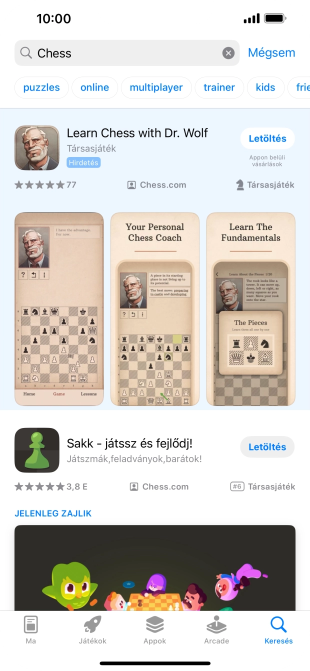 Kattints a kívánt alkalmazásra.