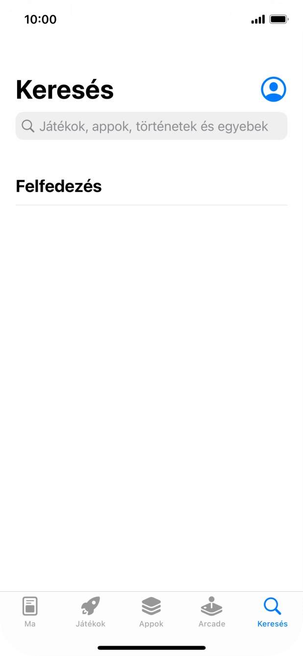 Kattints a keresés mezőre, és írd be a keresett alkalmazás nevét vagy tárgykörét. Kattints a keresés mezőre, és írd be a keresett alkalmazás nevét vagy tárgykörét.