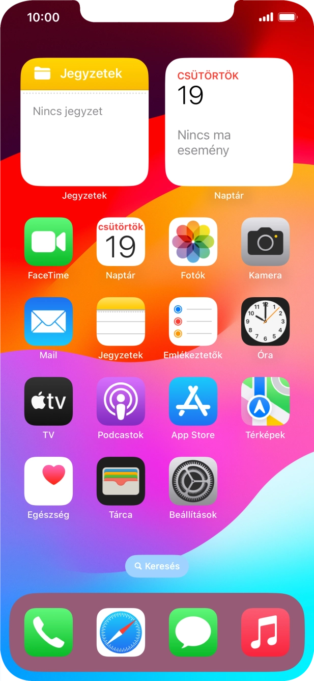 Válaszd a Beállítások lehetőséget. Válaszd a Beállítások lehetőséget.