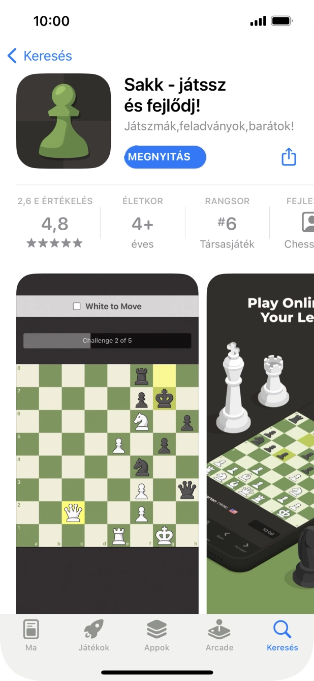 Húzd az ujjad felfelé a kijelző aljáról, hogy visszatérj a kezdőképernyőhöz.