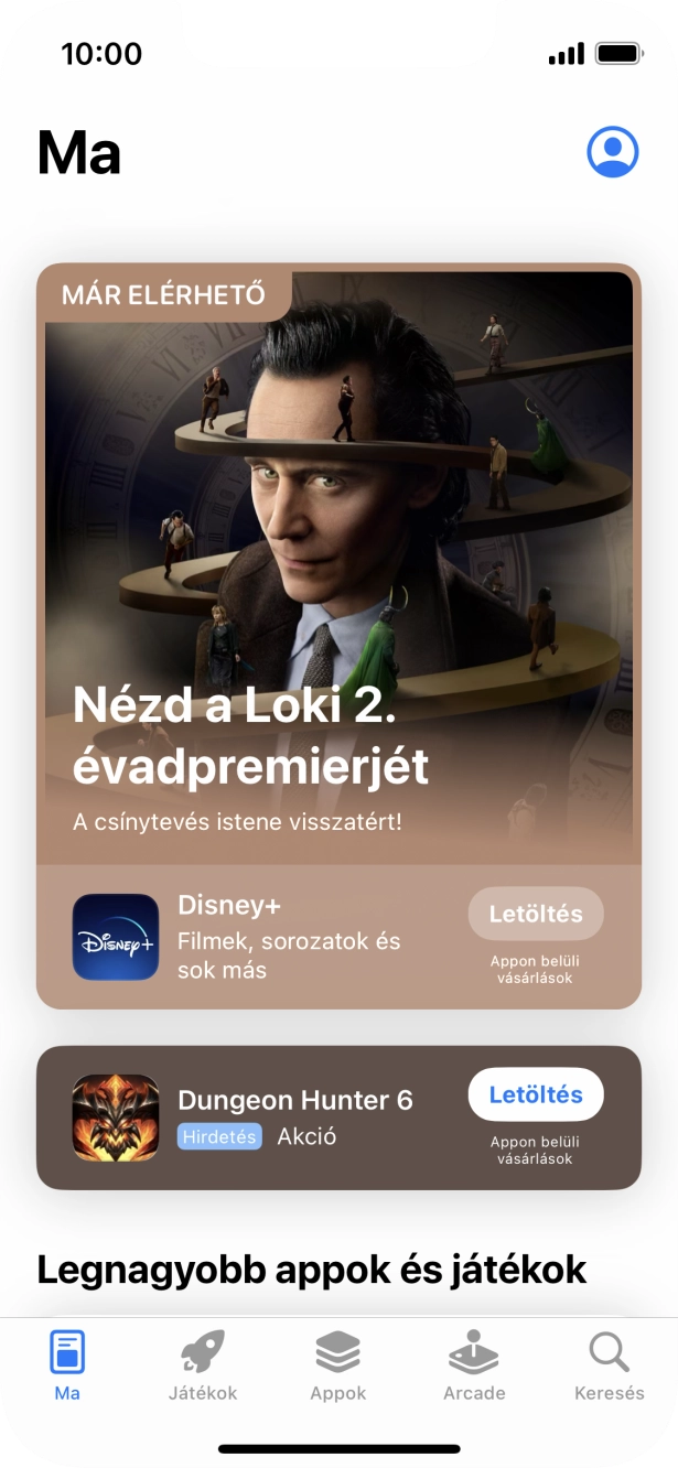 Válaszd a Keresés lehetőséget.