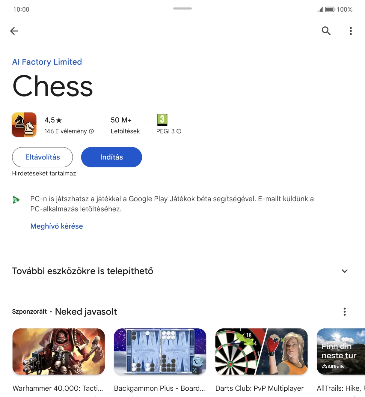 Húzd az ujjad felfelé a kijelző aljáról, hogy visszatérj a kezdőképernyőhöz.