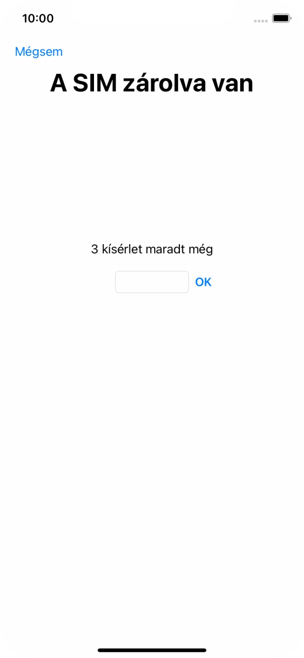 Amennyiben a SIM-kártyád zárolva van, írd be a PIN-kódodat, és válaszd az OK lehetőséget. Amennyiben a SIM-kártyád zárolva van, írd be a PIN-kódodat, és válaszd az OK lehetőséget.