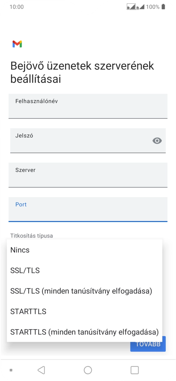 A funkció kikapcsolásához válaszd a Nincs lehetőséget.