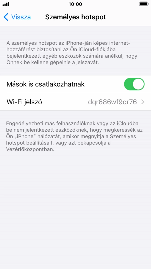 A befejezéshez, és ahhoz, hogy visszatérhess a főképernyőhöz, nyomd meg a főgombot.