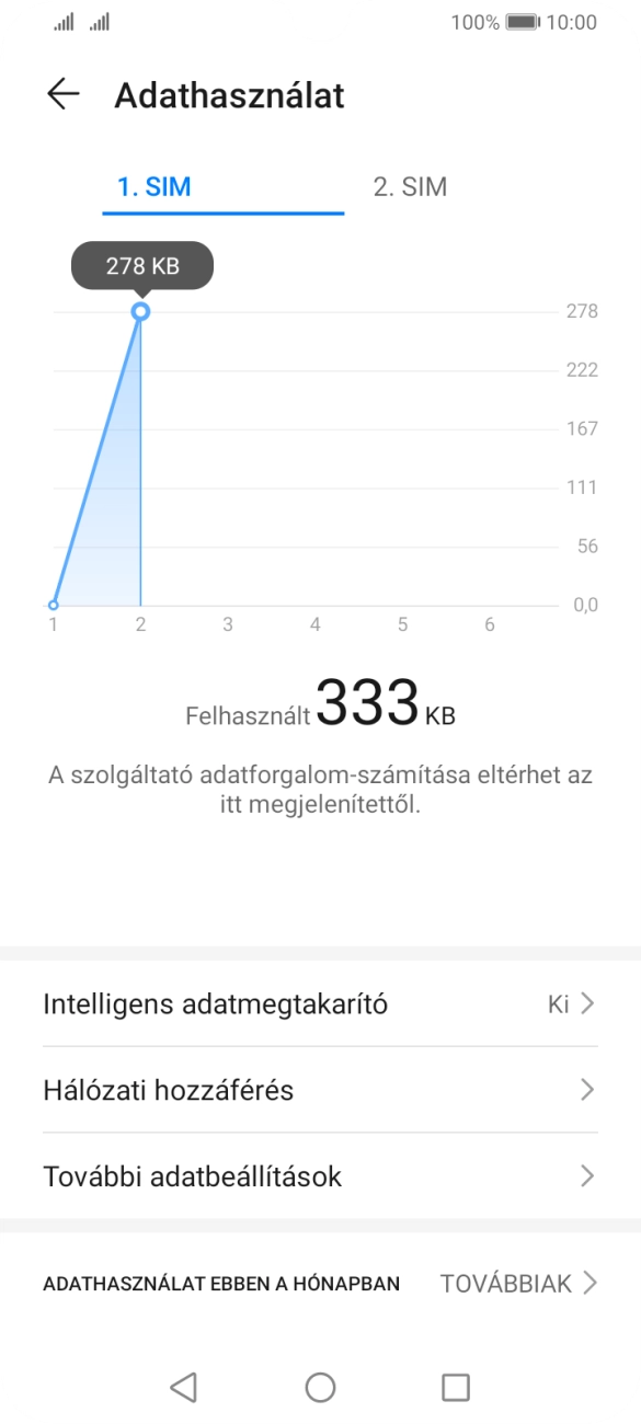 Válaszd a Hálózati hozzáférés lehetőséget.