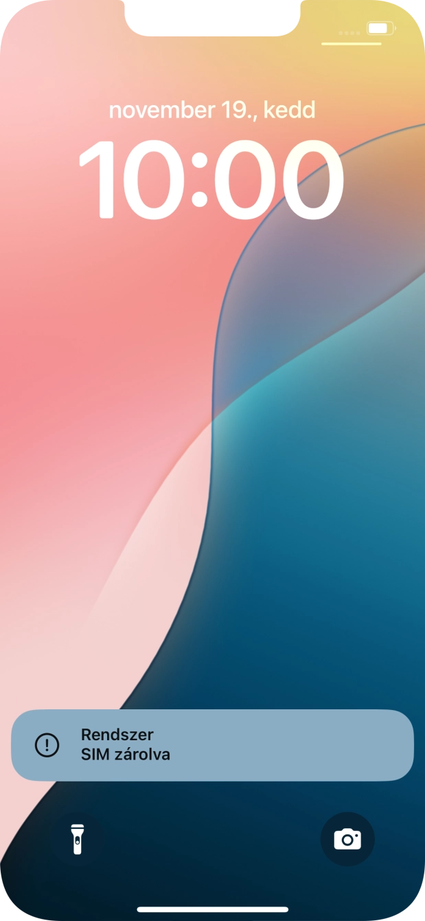 Húzd az ujjad felfelé a kijelző aljáról. Húzd az ujjad felfelé a kijelző aljáról.