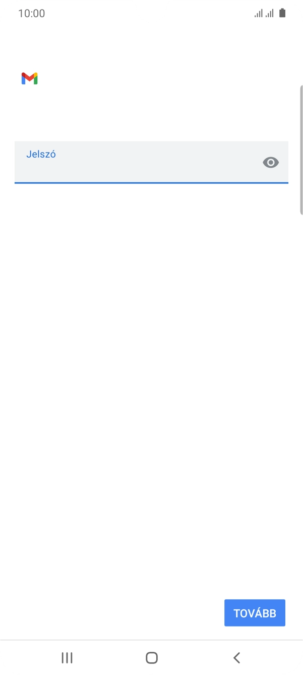 Válaszd a TOVÁBB lehetőséget.