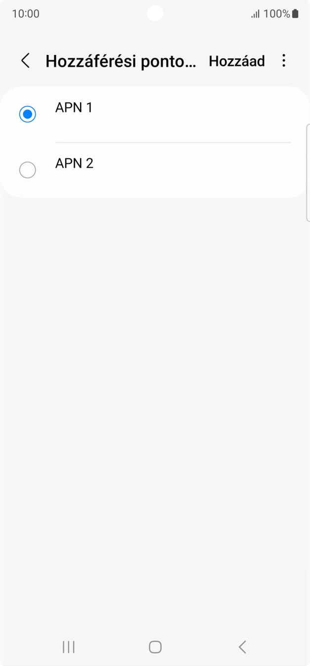 Kattints a kívánt adatkapcsolat melletti mezőre, hogy aktiváld azt.