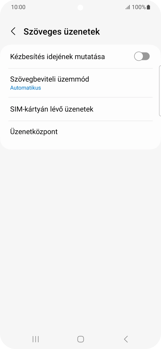 Válaszd az Üzenetközpont lehetőséget. Válaszd az Üzenetközpont lehetőséget.