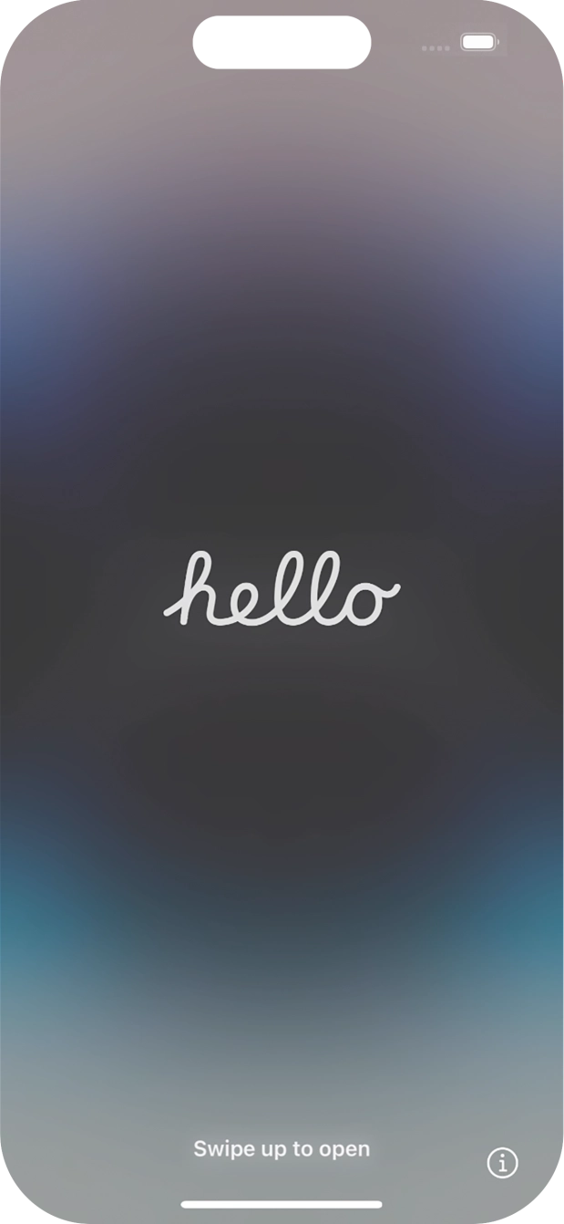 Húzd az ujjad felfelé a kijelző aljáról.