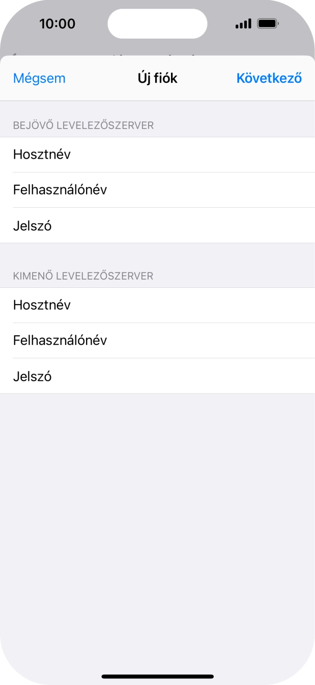 Válaszd a Következő lehetőséget.