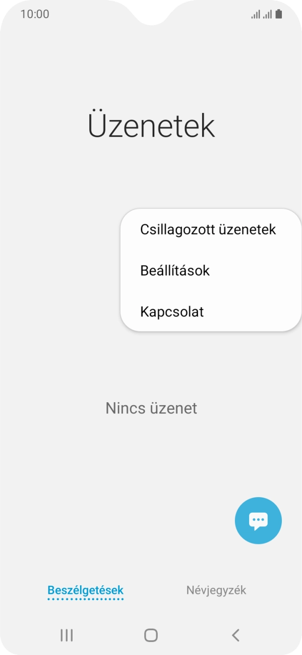 Válaszd a Beállítások lehetőséget.