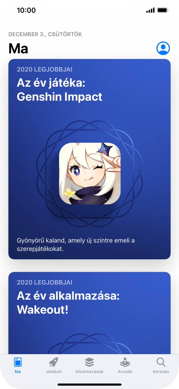 Válaszd a Keresés lehetőséget. Válaszd a Keresés lehetőséget.