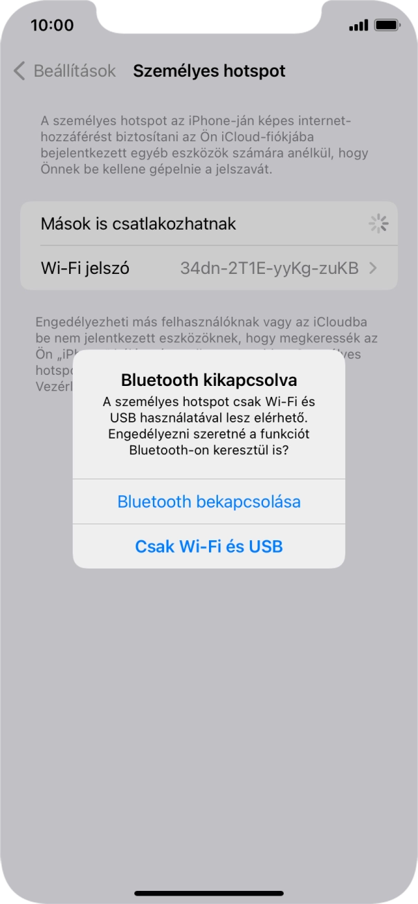 Amennyiben ki van kapcsolva a Wi-Fi, válaszd a Csak Wi-Fi és USB lehetőséget. Amennyiben ki van kapcsolva a Wi-Fi, válaszd a Csak Wi-Fi és USB lehetőséget.