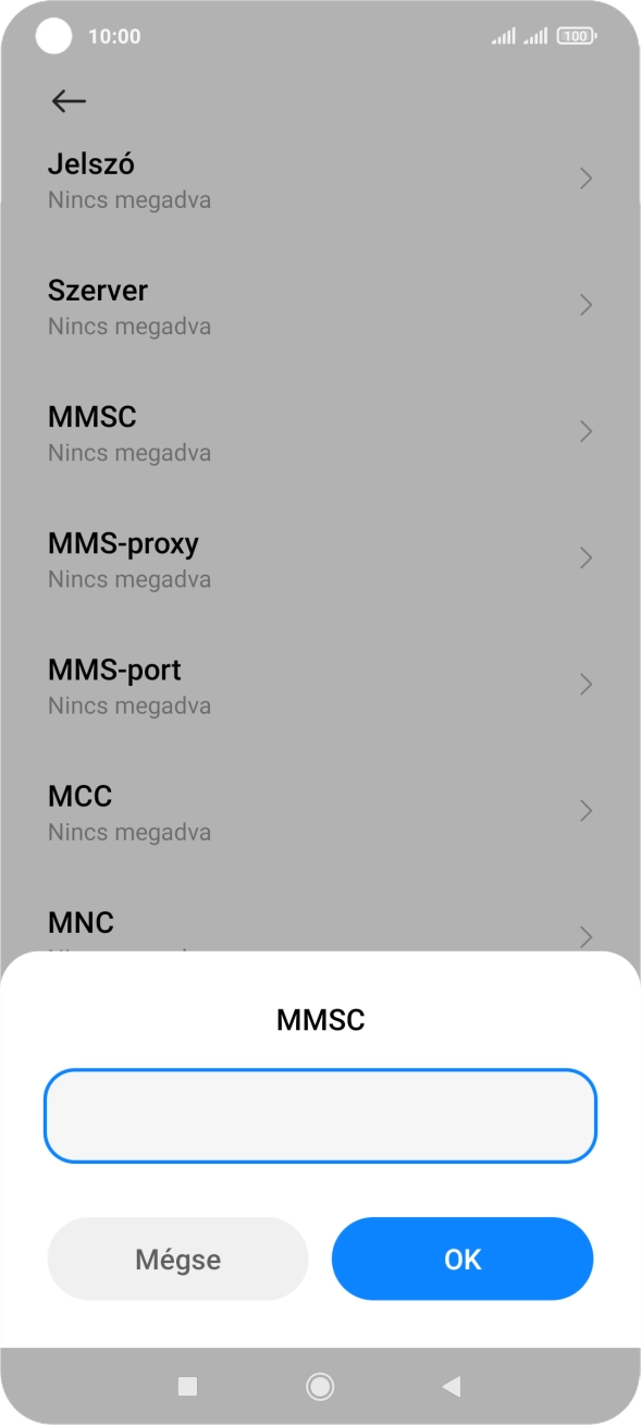 Írd be azt, hogy http://mms.vodafone.hu/servlets/mms, és válaszd az OK lehetőséget.