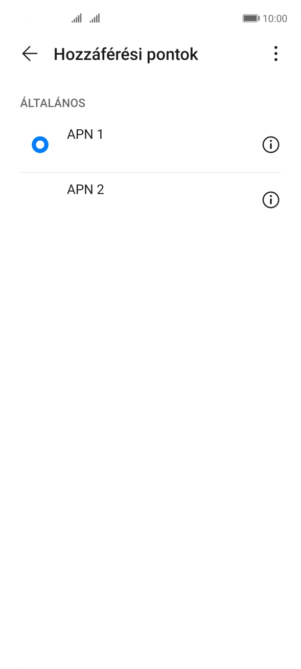 Húzd az ujjad felfelé a kijelző aljáról, hogy visszatérj a kezdőképernyőhöz.