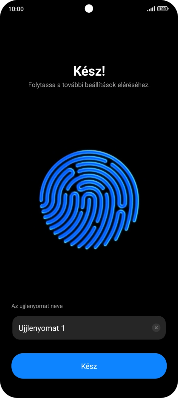 Válaszd a Kész lehetőséget. Válaszd a Kész lehetőséget.