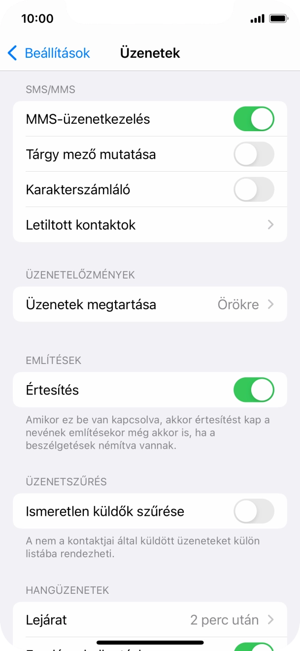 Húzd az ujjad felfelé a kijelző aljáról, hogy visszatérj a kezdőképernyőhöz.