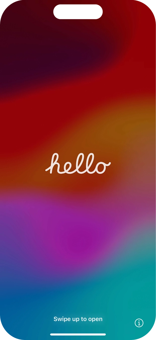 Húzd az ujjad felfelé a kijelző aljáról. Húzd az ujjad felfelé a kijelző aljáról.