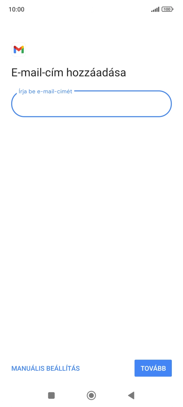 Válaszd a TOVÁBB lehetőséget.