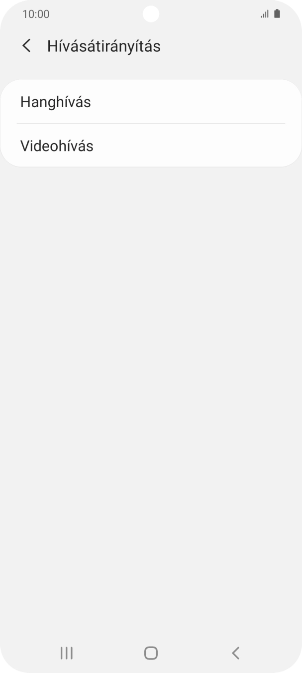 Válaszd a Hanghívás lehetőséget.