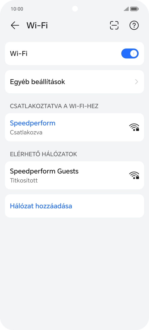 Húzd az ujjad felfelé a kijelző aljáról, hogy visszatérj a kezdőképernyőhöz.