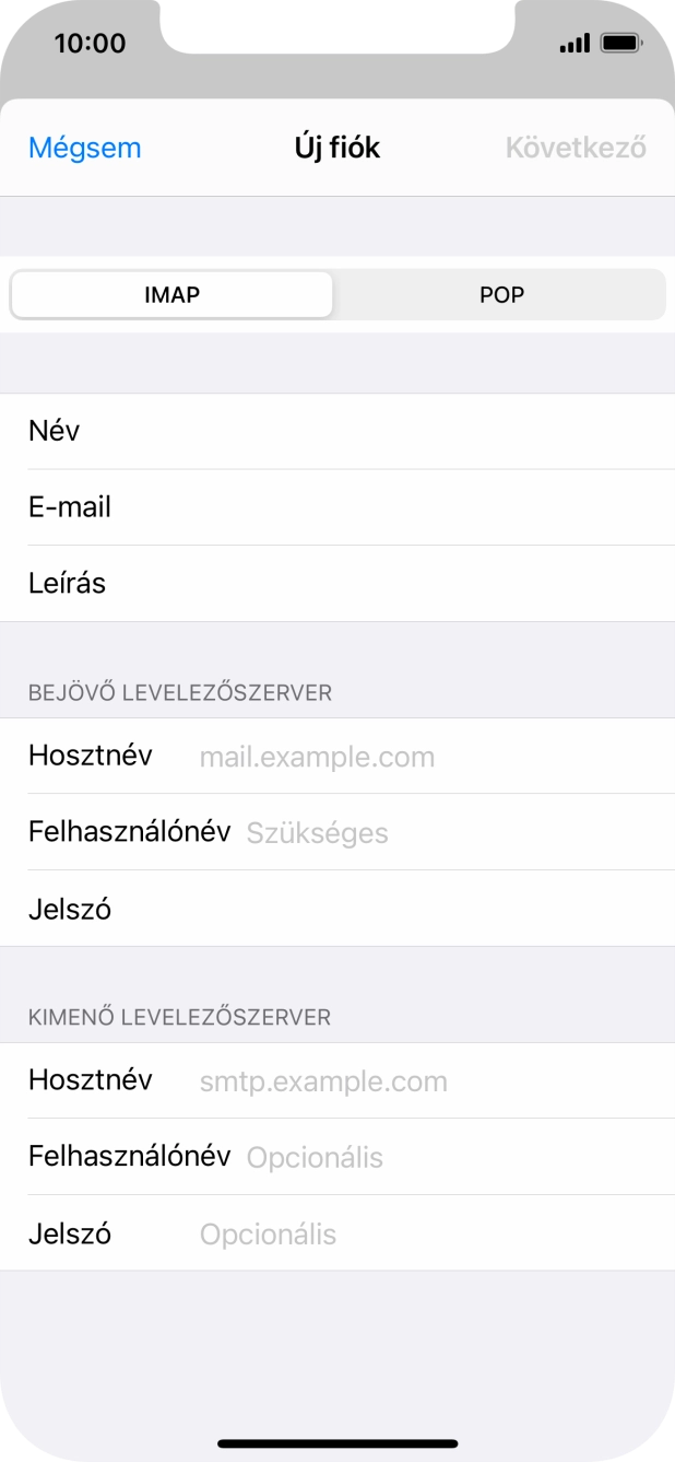 Válaszd a POP lehetőséget.