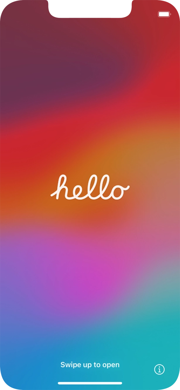 Húzd az ujjad felfelé a kijelző aljáról. Húzd az ujjad felfelé a kijelző aljáról.