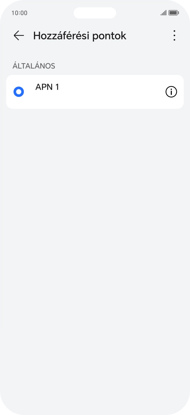 Kattints a menü ikonra.