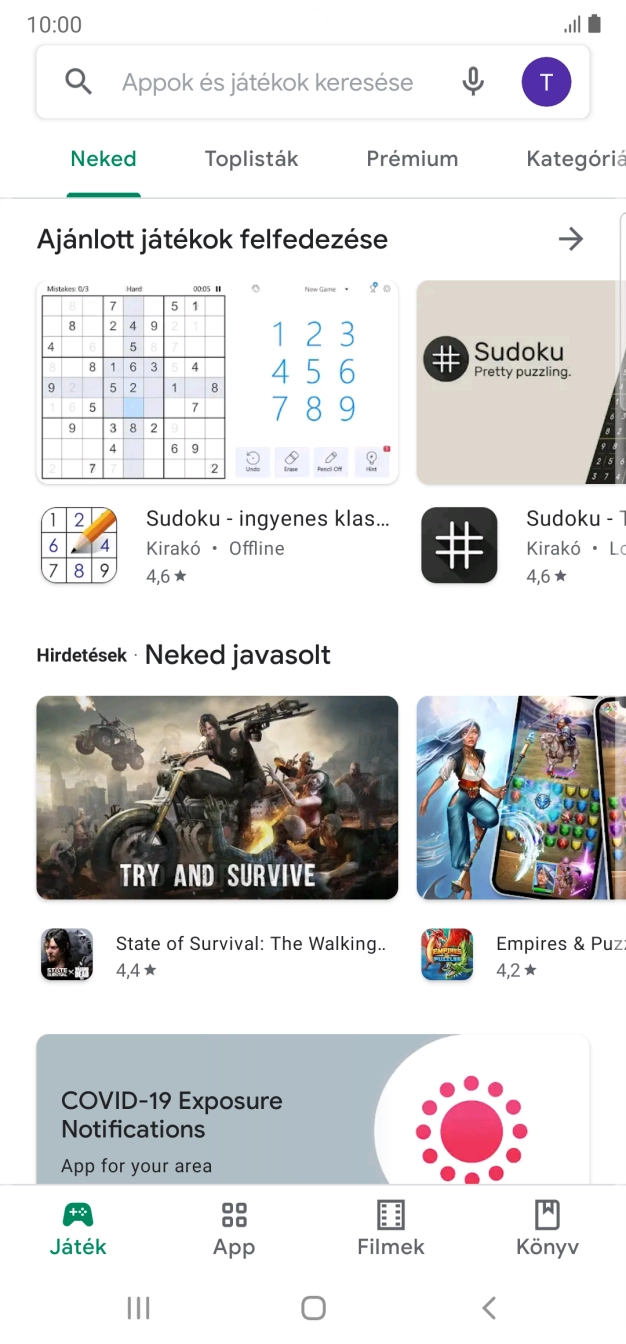 Kattints a keresés mezőre. Kattints a keresés mezőre.