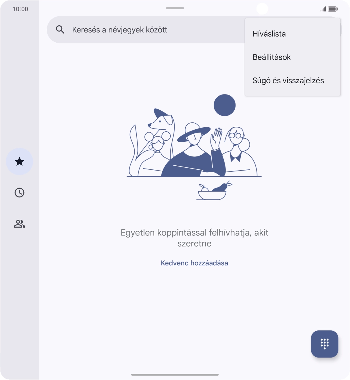 Válaszd a Beállítások lehetőséget.
