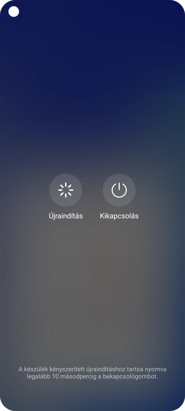 Válaszd a Kikapcsolás lehetőséget.