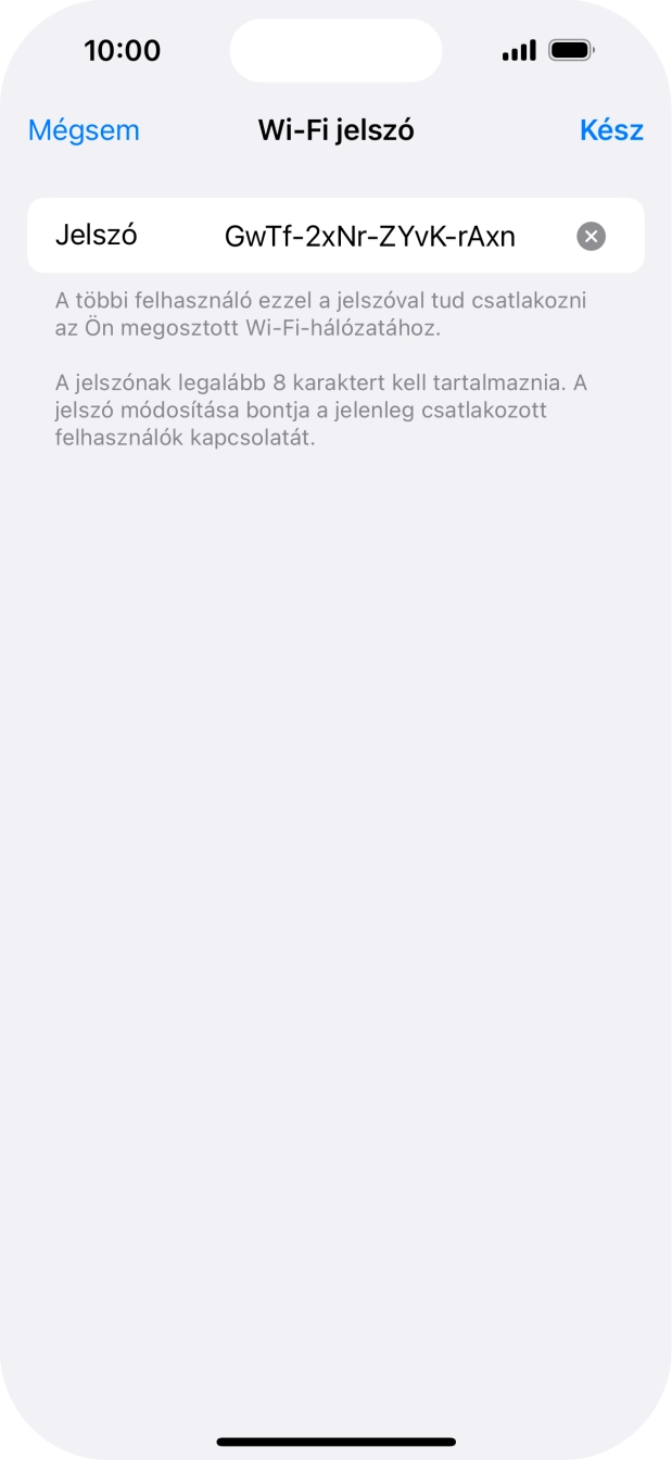 Válaszd a Kész lehetőséget.