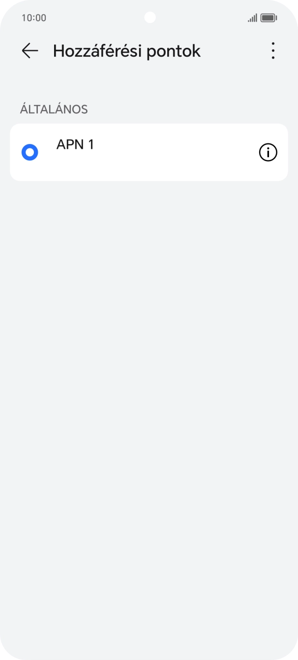 Kattints a menü ikonra.