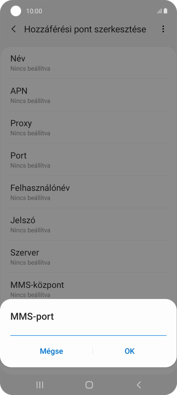 Írd be azt, hogy 8080, és válaszd az OK lehetőséget.