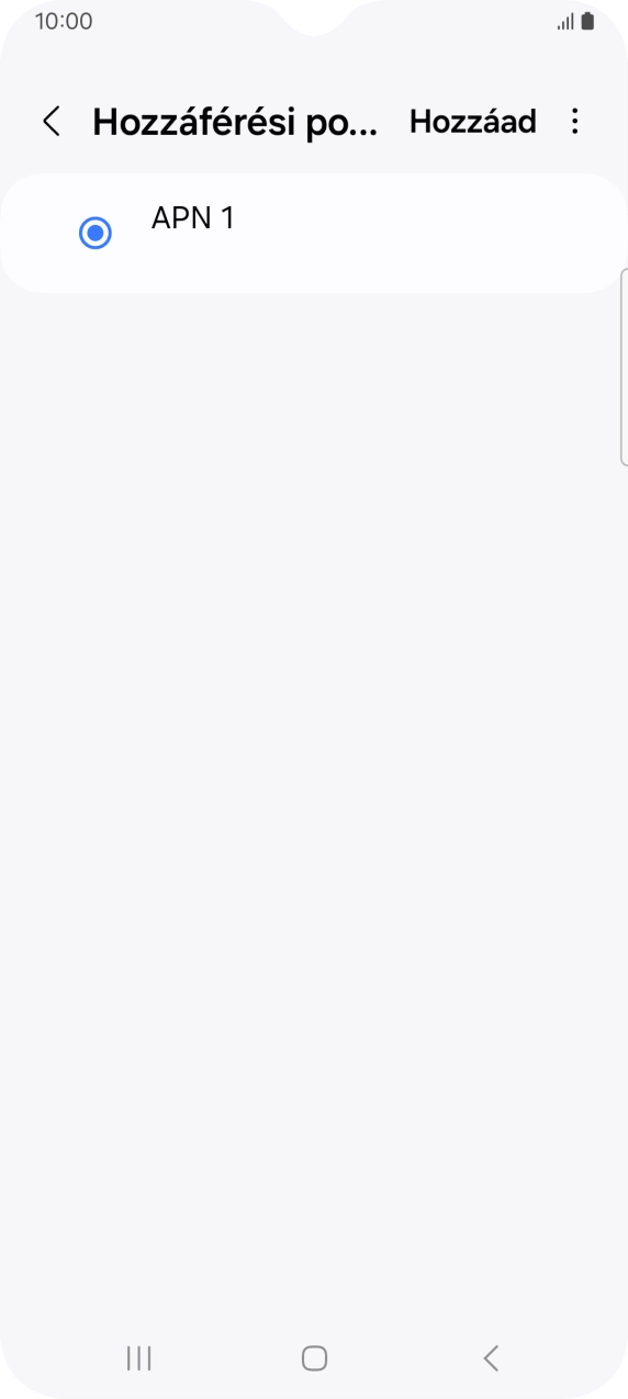 Válaszd a Hozzáad lehetőséget.