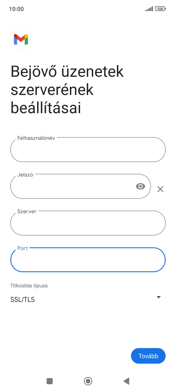 Válaszd a Tovább lehetőséget.