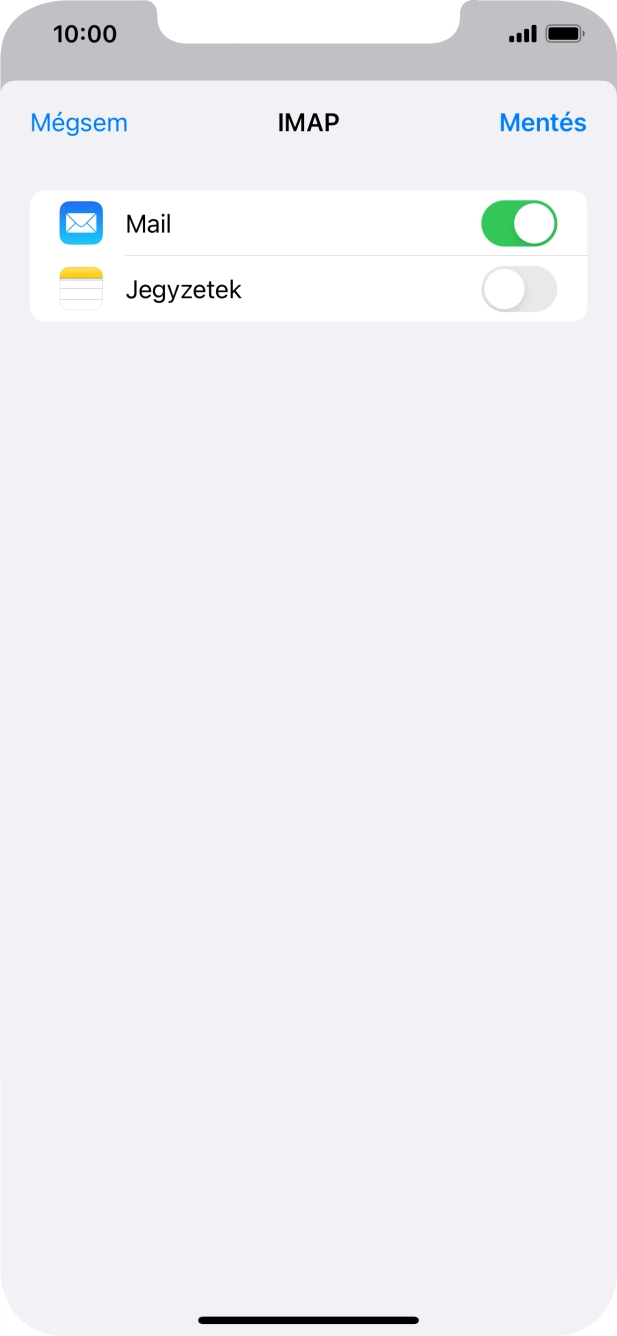 Válaszd a Mentés lehetőséget. Beállította a rendszer az e-mail-fiókodat. Amennyiben további beállításokat kívánsz alkalmazni a bejövő és kimenő szerverhez, az alábbi lépésekkel folytasd.