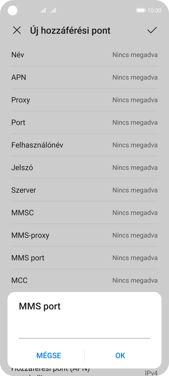 Írd be azt, hogy 8080, és válaszd az OK lehetőséget.