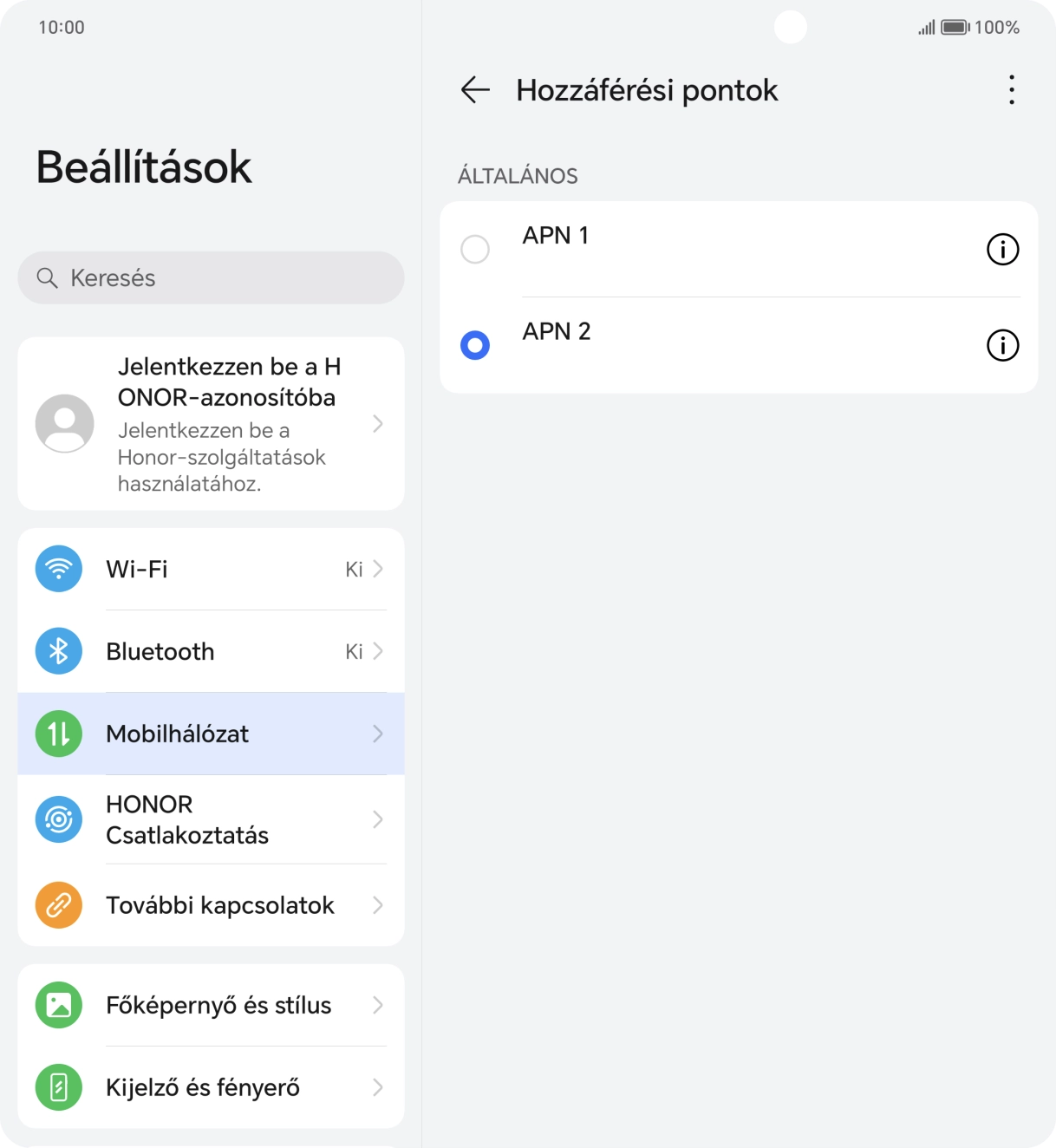 Húzd az ujjad felfelé a kijelző aljáról, hogy visszatérj a kezdőképernyőhöz.