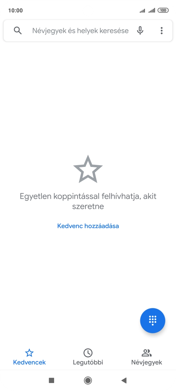 Kattints a menü ikonra.