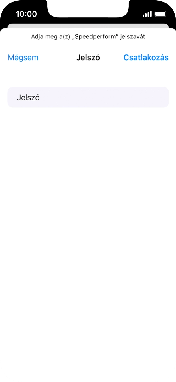 Írd be a Wi-Fi hálózatodhoz tartózó jelszót, és válaszd a Csatlakozás lehetőséget.