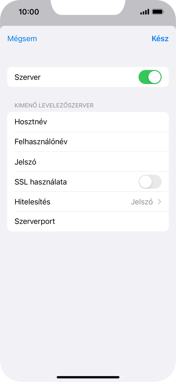 Válaszd a Hitelesítés lehetőséget.