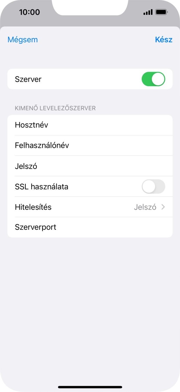 Válaszd a Hitelesítés lehetőséget.
