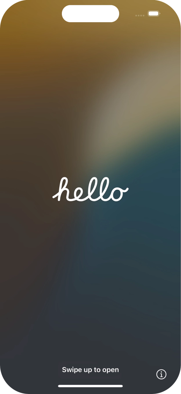 Húzd az ujjad felfelé a kijelző aljáról. Húzd az ujjad felfelé a kijelző aljáról.