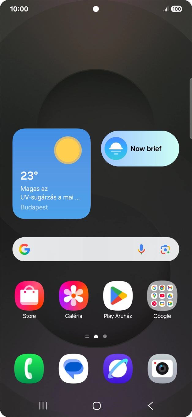 Húzd az ujjadat lefelé a kijelző jobb felső sarkától.