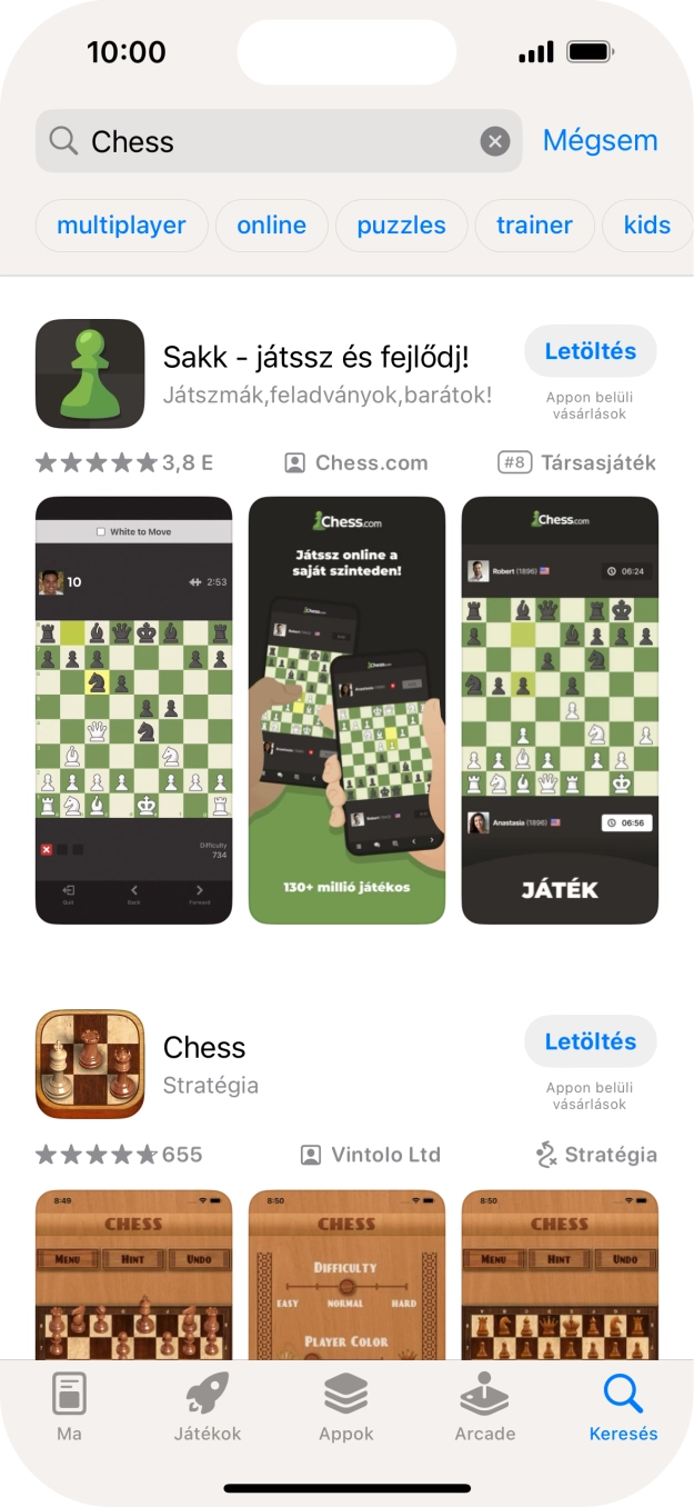 Kattints a kívánt alkalmazásra. Kattints a kívánt alkalmazásra.