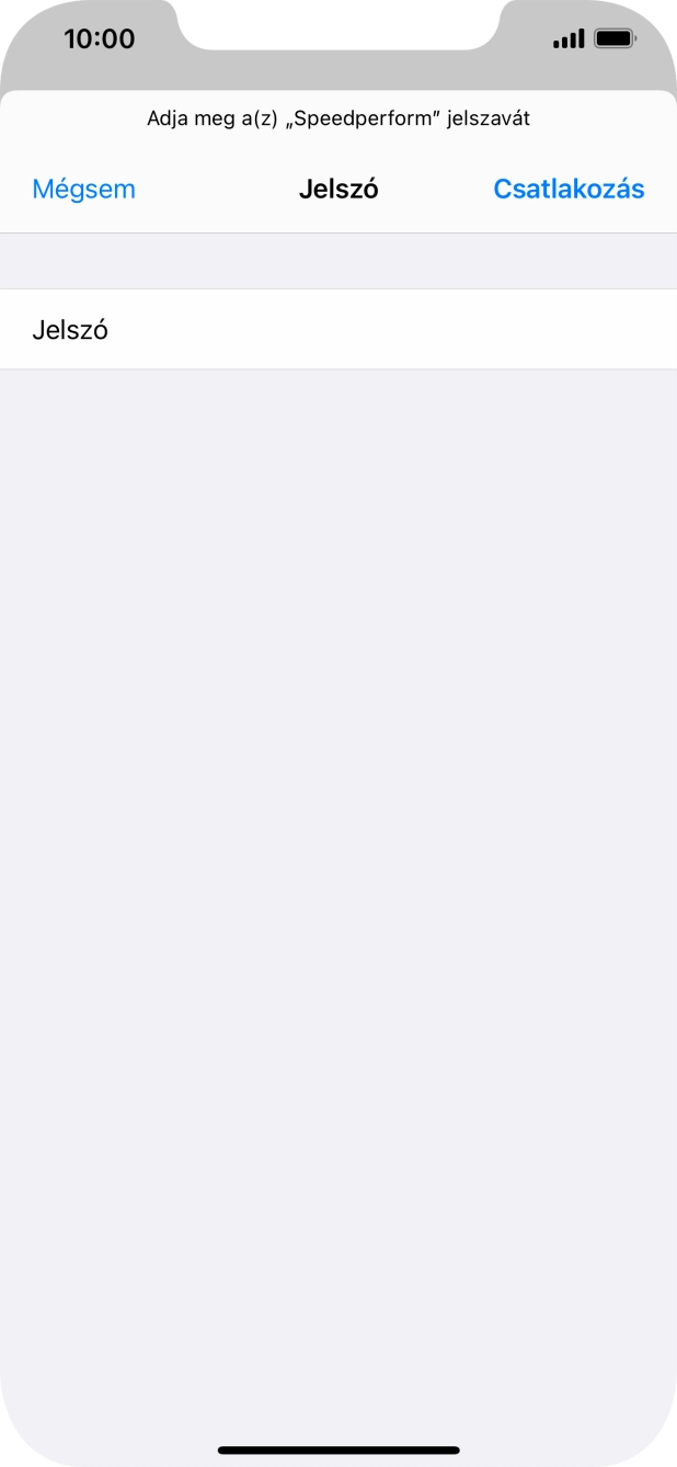 Válaszd a Csatlakozás lehetőséget. Válaszd a Csatlakozás lehetőséget.