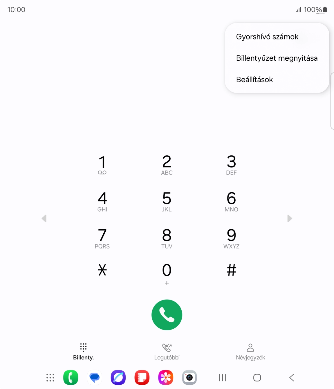Válaszd a Beállítások lehetőséget. Válaszd a Beállítások lehetőséget.